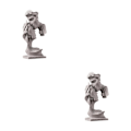 Miniatyrbild 4 av 5: 1/2 par kysser staty sovrum heminredning prydnadsfigurer Gray 7.6x3.1x13.4cm 2Set