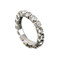 Miniatyrbild 4 av 5: 1/2/3/5 Stretch Crystal Ring Utsökt inläggning för Elegant silver 1 row 5PCS