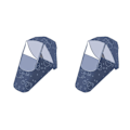 Miniatyrbild 3 av 5: 1/2 Regnskydd Buggy Cover Väder För Shield Dark Blue 100x58x50cm 2Set