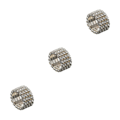 Miniatyrbild 2 av 5: 1/2/3/5 Stretch Crystal Ring Utsökt inläggning för Elegant silver 4 rows 3PCS