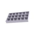 Miniatyrbild 1 av 5: 1/2/3/5 Stapelbar smyckesbricka Multipurpose Portable Velvet för 18 Grids Style A 1Set