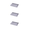 Miniatyrbild 5 av 5: 1/2/3/5 Stapelbar smyckesbricka Multipurpose Portable Velvet för Empty Tray Style A 3Set