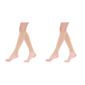 Miniatyrbild 1 av 5: 1/2/3/5 Dam S Calf Compression Strumpor Bekväma och skin color M 2Set