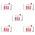 Miniatyrbild 3 av 5: 1/2/3/5 standardstorlek och väderbeständig printed fjäder YTYH2309086 5Set