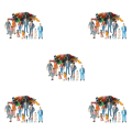 Miniatyrbild 1 av 5: 1/2/3/5 Handmålade figurer Diverse poser Sandbord Tiny 20 Pcs 50th 5Set