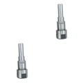 Miniatyrbild 1 av 5: 1/2/3/5 Diameter Shank Router Collet Extension För Chuck Hållare Silver 12mm 2Set