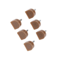 Miniatyrbild 2 av 5: 1/2/3/5 3 par Snygga högklackade tips Taps Skoreparation Apricot 14x14mm 1Set