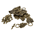Miniatyrbild 4 av 5: 1/2/3 10 set Leaf OT Toggle Clasps Smycken Clasp Connectors Bronze 1Set