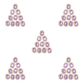 Miniatyrbild 1 av 5: 1/2/3/5 10 st Rhinestone Buttons Hantverk Dekoration för kläder Light Purple 2.1 x 1.7cm 5Set
