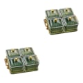 Miniatyrbild 1 av 5: 1/2/3 Nordic Style Divided Dishes Square för Reception Room 4 Grids 2Set