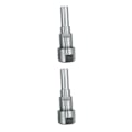 Miniatyrbild 4 av 5: 1/2/3/5 Diameter Shank Router Collet Extension För Chuck Hållare Silver 12mm 2Set