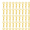 Miniatyrbild 4 av 5: 1/2/3/5 RC Body Shell Clips R Shape för 1/10 RC racingbil gold length 24mm 1Set