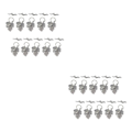 Miniatyrbild 4 av 5: 1/2/3 10 set Leaf OT Toggle Clasps Smycken Clasp Connectors Silver 2Set