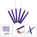 Miniatyrbild 5 av 5: 1/2 6 st/ set med slitsade blommor Quilling Kit Nål Penna Crafting DIY 1Set