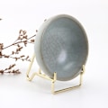 Miniatyrbild 2 av 5: 1/2/3 Iron Ores Stone Display Stand Desktop Rock Holder Base Golden L 1Set