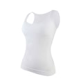 Miniatyrbild 5 av 5: 1/2/3 Damväst Fitness Bröststöd Toppar Andas White M 2PCS