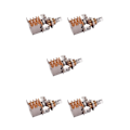 Miniatyrbild 1 av 5: 1/2/3/5 Gitarrpotentiometer Audio Pot Elektrisk gitarrbas B500K 5Set