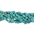 Miniatyrbild 5 av 5: 1/2 Tumbled Nuggest Pebble Artifical Blue Howlite Turkos 1Set