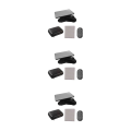 Miniatyrbild 3 av 5: 1/2/3/5 Telefon Spegel Reflektion Clip Bred Applicering Lätt att black remote control 3PCS
