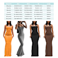 Miniatyrbild 5 av 5: Lång kjol Bodycon Klänning Festkläder Midi Asymmetrisk Gray/M