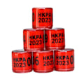 Miniatyrbild 5 av 5: 1/2/3/5 100st 8mm 2023 För duvring för de flesta vuxna fåglar Red Hong Kong 100 pcs 1 Pc