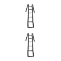 Miniatyrbild 2 av 5: 1/2/3 Bed Ladder Assist Caddie Helper för äldre skadad patient 2PCS
