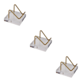 Miniatyrbild 5 av 5: 1/2/3 Clear Display Stand för Mineral Geode Coral Pieces Hållare 3Set