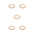 Miniatyrbild 1 av 5: 1/2/3/5 Stretch Crystal Ring Utsökt inläggning för Elegant golden 1 row 5PCS