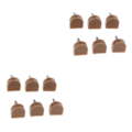 Miniatyrbild 4 av 5: 1/2/3/5 3 par Snygga högklackade tips Taps Skoreparation Apricot 14x14mm 2Set