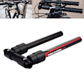 Miniatyrbild 4 av 5: Folding Handlebar Racing För Cykelskoter Flat Handle Bar Red 660mm