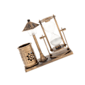Miniatyrbild 2 av 5: 1/2 timglassandtimer med inbyggt ljus för hemmets sovrum Gold 1Set