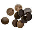 Miniatyrbild 5 av 5: 1/5 10 st 25 mm broschtillverkning av tomma cabochonramsinställningsbrickor Bronze 1Set