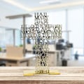 Miniatyrbild 2 av 5: 1/2/3/5 Stående krucifix Jesus Scriptures Cross Bön Gold 20cm 1Set