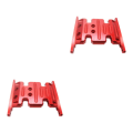 Miniatyrbild 3 av 5: 1/2/3/5 växellåda i aluminiumlegering för 1/10 AXIAL SCX10 Rock Red 2Set