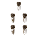 Miniatyrbild 2 av 5: 1/2/3/5 Fiber hästsvansbulle Multipurpose Frisyr Viktigt för 6h24b 5Set