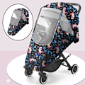 Miniatyrbild 5 av 5: 1/2 Regnskydd Buggy Cover Väder För Shield Dinosaur Pattern 100x58x50cm 1Set