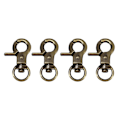 Miniatyrbild 4 av 5: 1/2/3/5 4 st zinklegering hummerklospänne Swivel Trigger Clips Bronze 30mm 1Set
