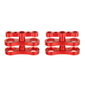 Miniatyrbild 4 av 5: 1/2/3 Aluminium Standard 1 Ball Clamp för undervattensdykning red 2.76 x 1.77 Inch 2Set