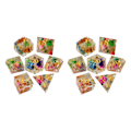 Miniatyrbild 4 av 5: 1/2/3/5 7x polyedriska tärningar Set Transparent Flower Graved Game 2Set