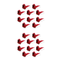 Miniatyrbild 2 av 5: 1/2/5 10st konstgjorda röda fåglar för centerpieces Home Garden Red Cardinals 9x4cm 2Set