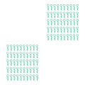 Miniatyrbild 2 av 5: 1/2/3/5 RC Body Shell Clips R Shape för 1/10 RC racingbil green length 24mm 2Set