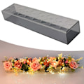Miniatyrbild 5 av 5: Rektangulär blomstervasprydnad för matbord inomhusväxter grey