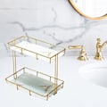 Miniatyrbild 5 av 5: Förvaringsställ Flerlagers förvaringslåda Parfymsmyckesbehållare L Double Layer White