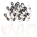 Miniatyrbild 5 av 5: 1/2/3/5 50 st Glasögon Glasögon Kedjeremshållare Loop Ends Type A 50 Pcs 5Set