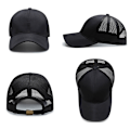 Miniatyrbild 5 av 5: 1/2/3 Summer Tunn Polyester Mesh Trucker Hat Justerbar grey 1Set