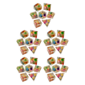 Miniatyrbild 2 av 5: 1/2/3/5 7x polyedriska tärningar Set Transparent Flower Graved Game 5Set