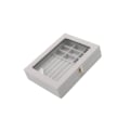 Miniatyrbild 5 av 5: 1/2/3/5 Stapelbar smyckesbricka Multipurpose Portable Velvet för Gray 7.87 Inchx5.91 Inchx1.89 Inch 2Set