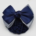 Miniatyrbild 4 av 5: 1/2/3/5 tyg lätt att bära Elastiska hårnät för moderiktiga Two Bows-black 1Set