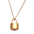 Miniatyrbild 5 av 5: 1/2/3/5 Mini Hänglås Kremering Urn Halsband Minnesak hänge för Golden 12x19 mm 2Set