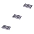 Miniatyrbild 4 av 5: 1/2/3/5 Stapelbar smyckesbricka Multipurpose Portable Velvet för 18 Grids Style A 3Set